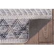 Linon Marion Macomb Polyester 2' x 10' Runner Rug in Cream