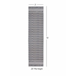 Linon Marion Macomb Polyester 2' x 10' Runner Rug in Cream
