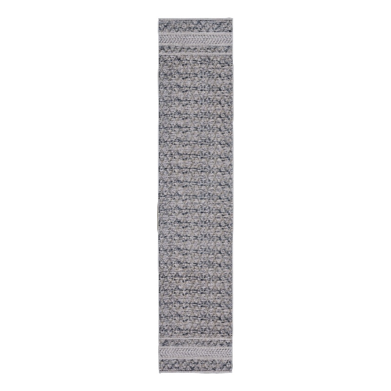 Linon Marion Macomb Polyester 2' x 10' Runner Rug in Cream