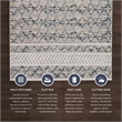 Linon Marion Macomb Polyester 3' x 5' Accent Rug in Cream