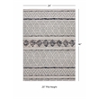 Linon Marion Novi Polyester 2' x 3' Accent Rug in Cream