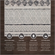 Linon Marion Novi Polyester 2' x 3' Accent Rug in Cream