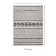 Linon Marion Novi Polyester 3' x 5' Accent Rug in Cream