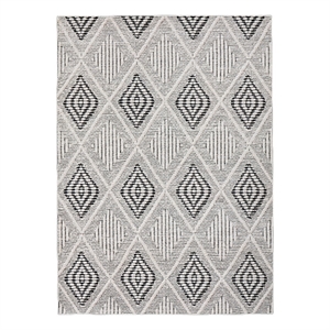 Linon Marion Marko Polyester 2' x 3' Accent Rug in Cream