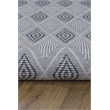 Linon Marion Marko Polyester 2' x 10' Runner Rug in Cream