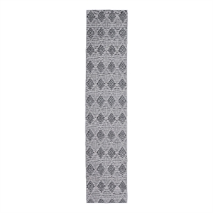 Linon Marion Marko Polyester 2' x 10' Runner Rug in Cream