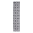 Linon Marion Marko Polyester 2' x 10' Runner Rug in Cream