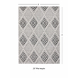 Linon Marion Marko Polyester 3' x 5' Accent Rug in Cream