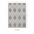 Linon Marion Marko Polyester 8' x 10' Area Rug in Cream