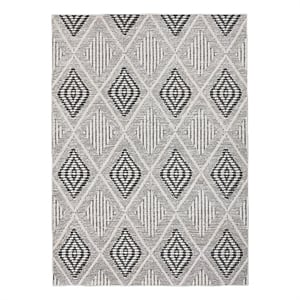 Linon Marion Marko Polyester 8' x 10' Area Rug in Cream