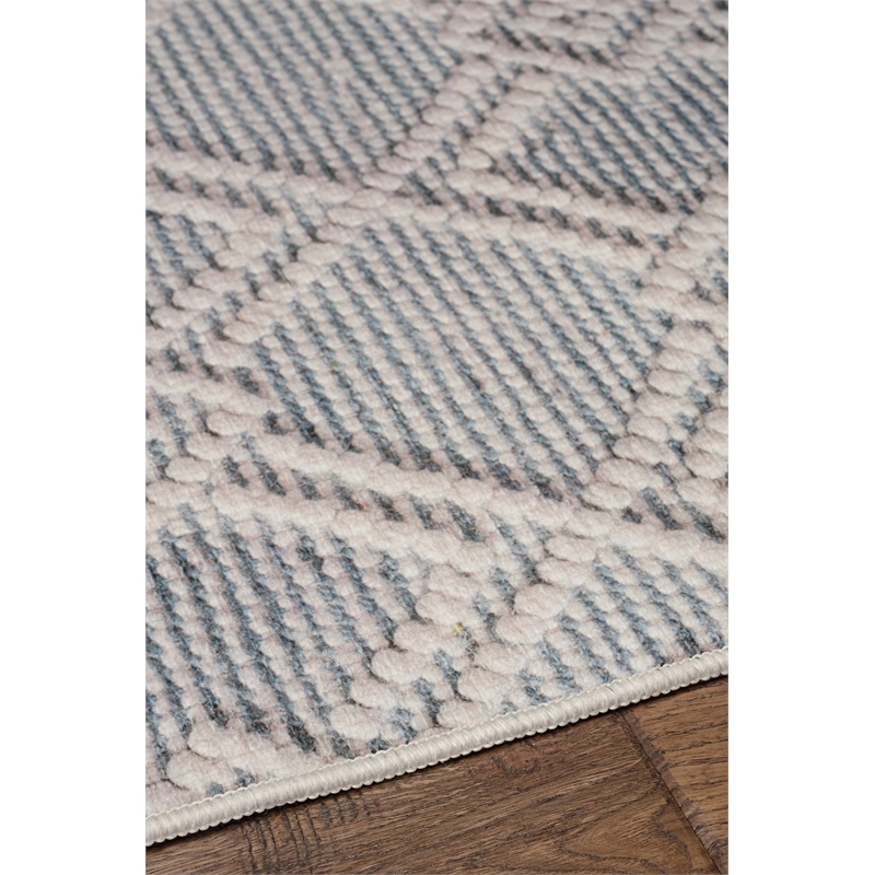 Linon Marion Helia Polyester 2' x 3' Accent Rug in Cream