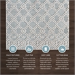 Linon Marion Helia Polyester 2' x 3' Accent Rug in Cream