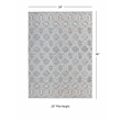 Linon Marion Helia Polyester 2' x 3' Accent Rug in Cream
