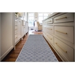 Linon Marion Helia Polyester 2' x 10' Runner Rug in Cream