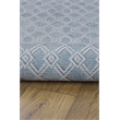 Linon Marion Helia Polyester 2' x 10' Runner Rug in Cream