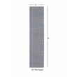Linon Marion Helia Polyester 2' x 10' Runner Rug in Cream