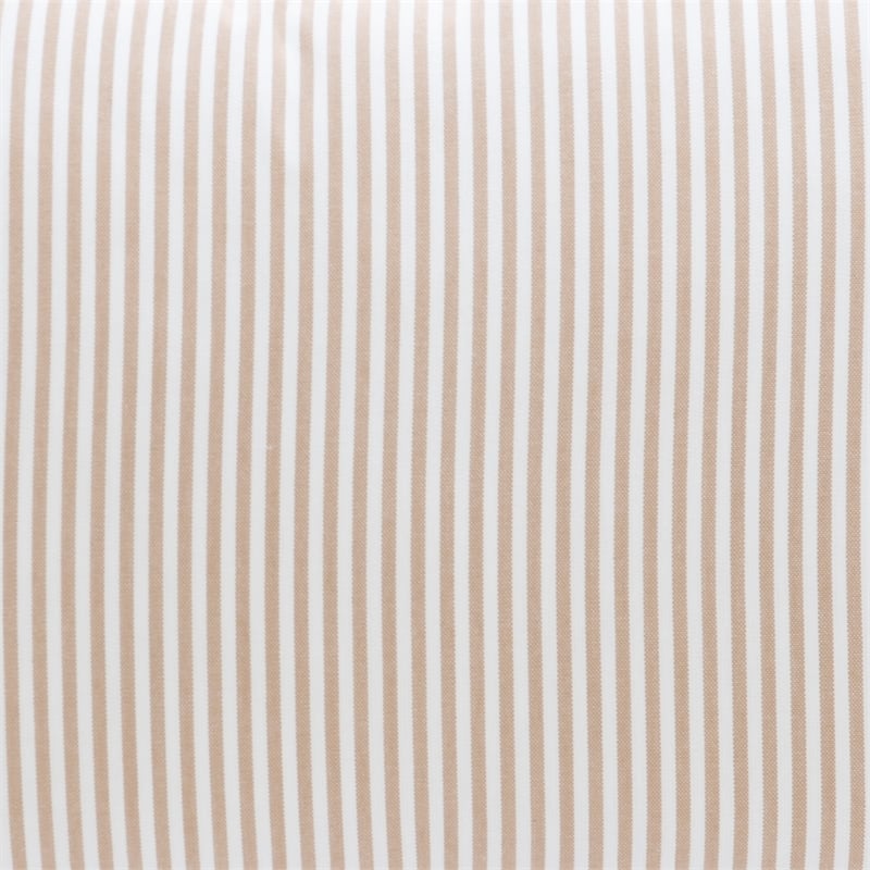 Linon Troyin Natural and White Wooden Storage Nook With Beige Cushions/Pillows