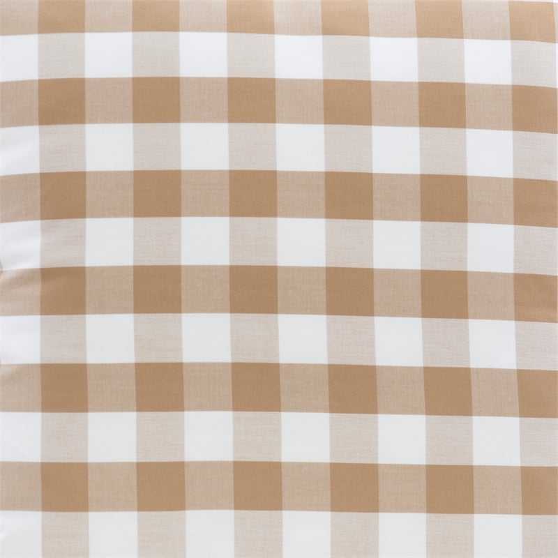 Linon Troyin Natural and White Wooden Storage Nook With Beige Cushions/Pillows