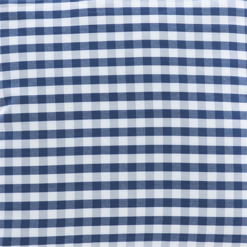 Linon Troyin Natural and White Wooden Storage Nook With Navy Cushions/Pillows