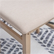 Linon Keira Set of Two Folding Chairs Beige Fabric Seat & Back in Graywash Wood