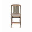 Linon Triena Mission Back Wood Set of Two Folding Chairs in Graywash