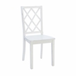 Linon Delia 5 Piece Wood Dining Set Lightly Burnished Edges in Antique White