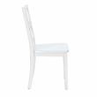 Linon Delia 5 Piece Wood Dining Set Lightly Burnished Edges in Antique White