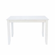 Linon Delia 5 Piece Wood Dining Set Lightly Burnished Edges in Antique White