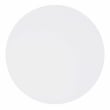 Linon Nico Round Dining Table with Angled Legs in Pure White Wood