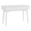 Linon Sway Desk or Console 42&quot Long with 2 Drawers in Classic White Finish