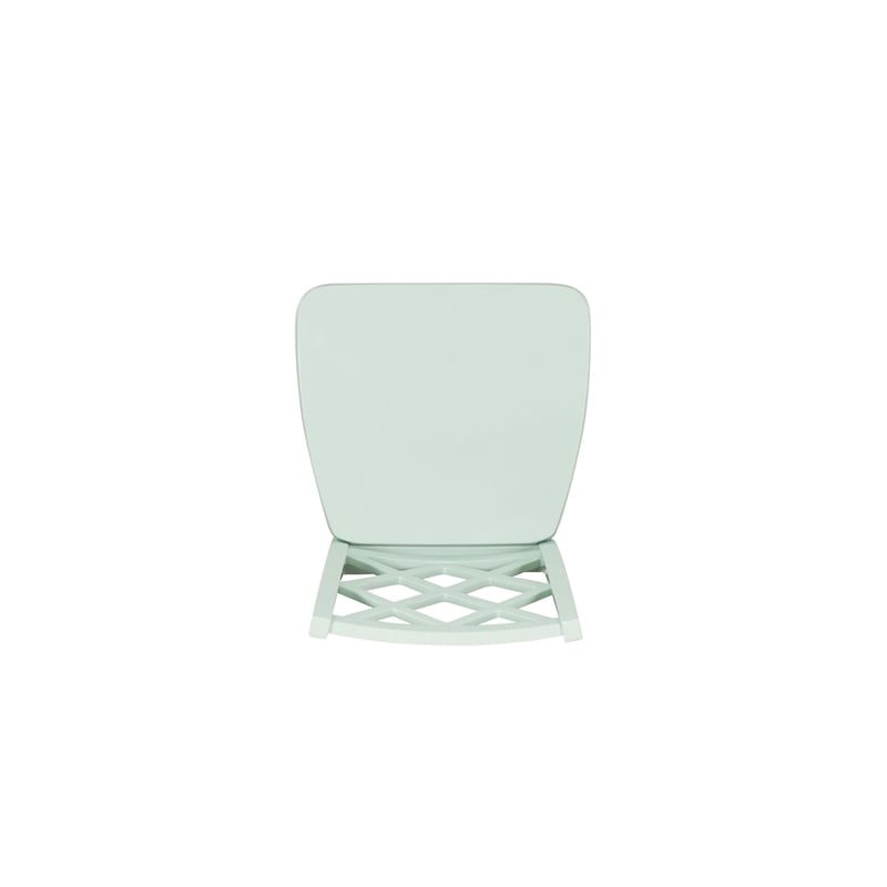 Linon Nico Lattice Back Counter Stool in Crisp Mint Green Painted Solid Wood