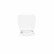 Linon Nico Lattice Back Counter Stool in Crisp White Painted Solid Wood