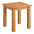 Linon Barlow 5Pc Set Teak Outdoor Sofa 2 Tables 2 Chairs & Cushions in Natural