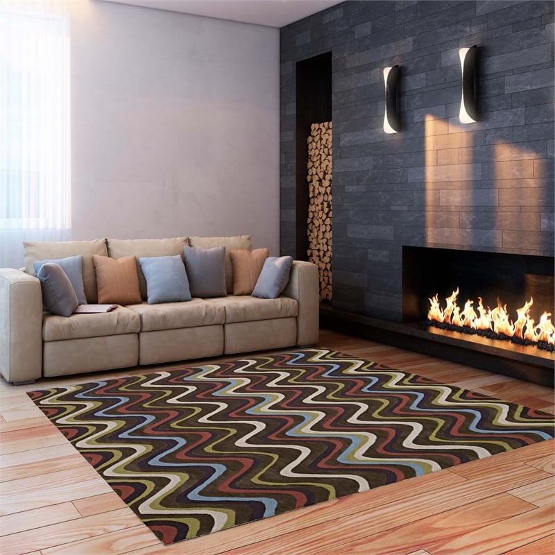 Linon Trio Mouzi Polyester 6'6