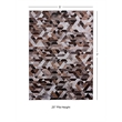Linon Laredo Lockhart Patchwork Polyester Faux Cowhide 5' X 7' Area Rug in Brown