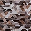 Linon Laredo Lockhart Polyester Faux Cowhide 3' X 5' Accent Rug in Brown