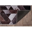Linon Laredo Lockhart Polyester Faux Cowhide 3' X 5' Accent Rug in Brown