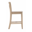 Linon Ervin Rubberwood X Back Counter Stool 24