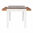 Linon Dee Rustic Wood 6 Pce Counter Dining Set 4 Chairs & Bench in Antique White