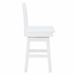 Linon Cate Sturdy Solid Rubberwood Swivel X Back 24