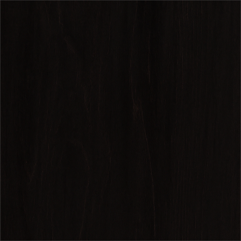 Linon Sloan Set of 2 Padded Seat Ladder Back Counter Stools in Black Beechwood