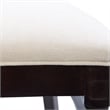 Linon Laney Beechwood Set of 2 Padded Back and Seat Side Chairs in Dark Brown
