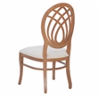 Linon Paxton Beechwood Ornamental Backrest Set of 2 Dining Chairs in Light Brown