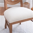 Linon Paxton Beechwood Ornamental Backrest Set of 2 Dining Chairs in Light Brown
