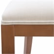 Linon Paxton Ornamental Backrest Set of 2 Counter Stool in Light Brown Beechwood