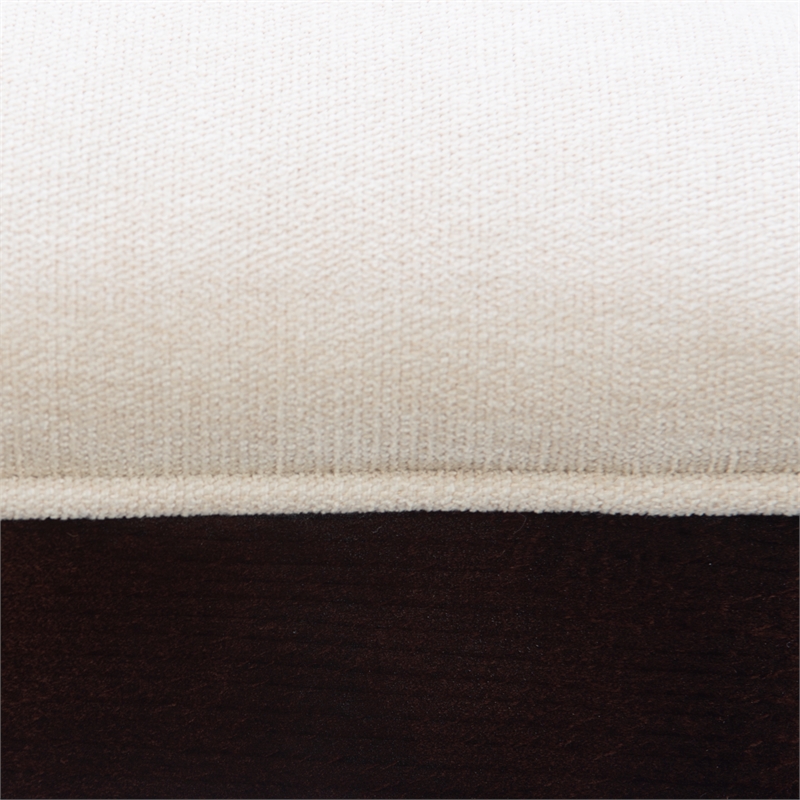 Linon Hiller Beechwood Set of 2 Splat Back Upholstered Counter Stool in Dk Brown