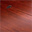Linon Breia 3-Piece Dining Set Extendable Storage Tabletop in Cherry Wood Finish