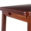 Linon Breia 3-Piece Dining Set Extendable Storage Tabletop in Cherry Wood Finish