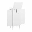 Linon Livi 7-Drawer Wood Jewelry Armoire with Flip Top in White