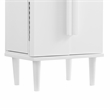 Linon Livi 7-Drawer Wood Jewelry Armoire with Flip Top in White